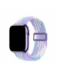 1入組編織環狀磁扣表帶，與Apple手錶超級49mm 45mm 44mm 42mm 41mm 40mm 38mm兼容，尼龍運動環表帶與Apple手錶帶系列8/7/6/5/4/3/2/1/SE兼容，1入組18mm20mm22mm編織尼龍彈性手錶帶，採用塑料磁扣與三星Galaxy手錶/Garmin手錶/華為智能手錶兼容，可調節彈性編織手帶適用於Fitbit Versa2/Versa3/Versa4，內置磁鐵