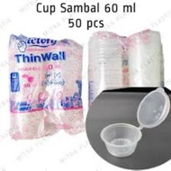HCS - Thinwall Cup 60 VictoryML Thinwal Cup 60ml/ Seasoning Sauce Container 60 VictoryML Sauce Cup 6