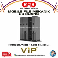 NEW mobile file mekanik 20 compartment vip roll opack besi lemari