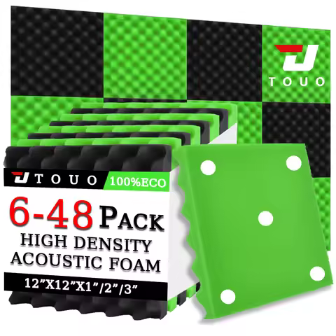 TOUO Egg Cotton Acoustic Foam 6-48Pack Bar KTV Room Acoustic Panels Soundproof Wall Panel Home Studi