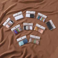 8pcs/set Elegantly Plastic Brooch Needle High Quality Scarf Accessory Fix Scarf Safety Pin Solid Col