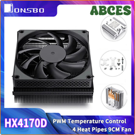 ABCES Jonsbo Hx4170d Luchtkoeling Cpu Koeler หม้อน้ำ4ขา Pwm 3300Rpm Koelventilator Voor Lga1200 1150