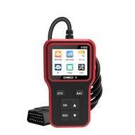 V302 OBD2 code reader with 8 language color screen detection engine OBD2 car diagnostic scanner