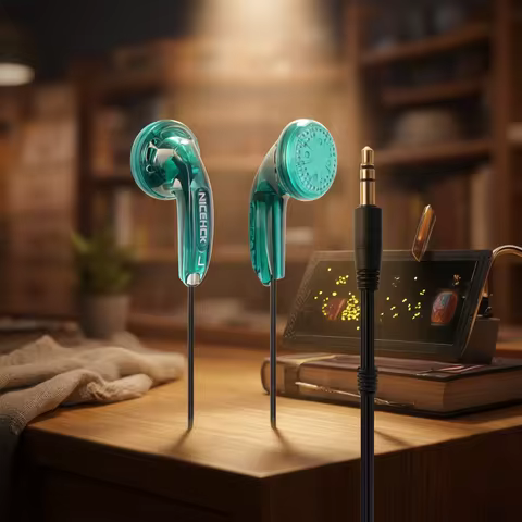NICEHCK Traceless Colorful HIFI In-ear Earphone 15.4mm Dynamic Unit Sport Music Headset Microphone E