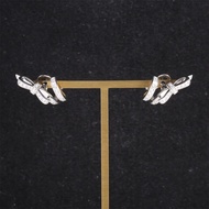 CHANEL(香奈兒)  18K白金 鑽石 白金 Ruban系列滿鑽大小姐蝴蝶結耳環 18K