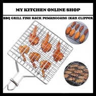 BBQ Grill Fish Rack Chicken Grill BBQ Clipper Chicken Fish Burner