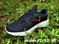 sepatu sport pria runing diadora hitam bnib