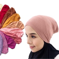 [LINK 01/02] 8453 Warda Cotton Snow cap Kain sejuk Tebal Getah Anak tudung Inner Muslim Wholesale