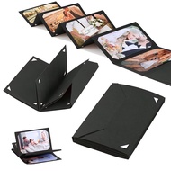 TEMU 6x4 Photo Memory Book - Diy Collage-style Foldable Scrapbook With Cardstock Pages, Khaki Portab