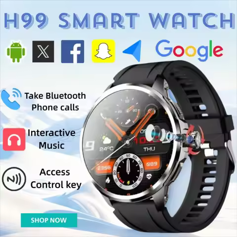 2025 New H99 Smartwatch 5G Global Network 1.95 Inch Display Google Play Store Game Video Support GPS