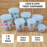 Lock n Lock twist round container jar plastic food box container Lock and Lock container airtight fo