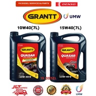 ORIGINAL NEW STOCK GRANTT QUASAR 10W40  , 15W40 CI-4/SL Diesel Engine Oil Mineral UMW PERFORMANCE ( 7liter )