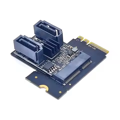 NEW-M. 2 Key A+ E Riser Adapter NGFF M2 Extension Board Converter For M. 2 Key A+ E SATA 3.0 6Gbps S
