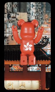 Medicom be@rbrick series 48 香港國旗 flag 100% bearbrick