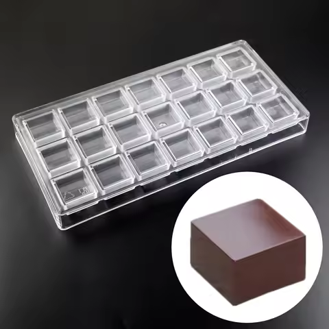Chocolate Bar Mold Polycarbonate for Dubai Chocolate Candy Bonbon Molds Acrylic Candy Form Baking Pa