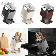 [Predolo] Stainless Steel Knives Organizer Rotating Block Holder Kitchen Accessory for Knives Choppe
