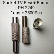 Socket TV Besi + Buntut PH-2249 Soket Televisi Besi