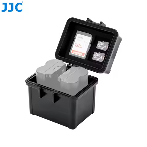 JJC Camera Battery Case Memory Card Case for Canon LP-E17 LP-E12 Fujifilm NP-W235 NP-W126 Nikon EN-E