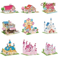 CLEOES 3D Castle Airplane Assembly Model, Building Model 3d Puzzles, Building Block Toy Castle Airpl