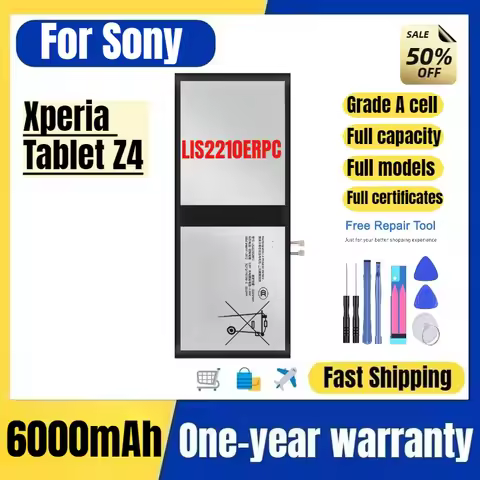 LIS2210ERPC for Sony Xperia Tablet Z4 Tablet Battery High Quality High Capacity Replacement Bateria 