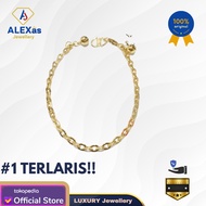 gelang tangan mas kuning rantai perhiasan emas 375 UBS gold