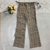 10022 Women's Straight-Leg Pants with Box Pockets, Slight Error, Retail Stock Size 3XS XS S.