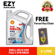 Shell Helix HX8 0W20 4L Fully Syn FOC Ferrari Key Chain 👉 PASARAN MALAYSIA 100% ORIGINAL 🔥