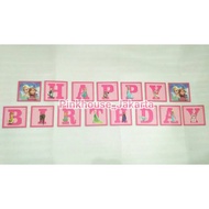 Banner Frozen Square HBD Flag Bunting/ - Happy Birthday Banner - Birthday Banner - Bunting Flag