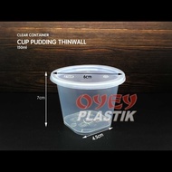 (Isi 25) Cup Puding Thinwall Alas Kotak 150 Ml