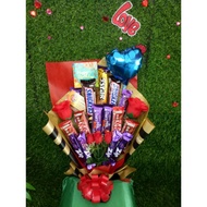 Jambangan bunga coklat