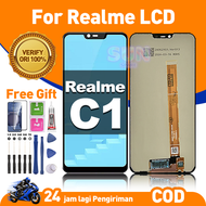 LCD OPPO A3s A5 Realme 2 C1 Original asli hp Touchscreen Mencegah Layar Meledak FHD Kualitas Terbaik
