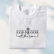 Easter 2025 Christian Tshirt | "God's Goodness" Stained Glass Design | Summer Breathable Church Top
