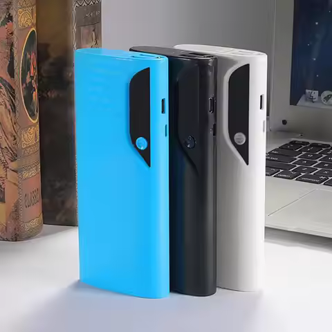 Detachable Phone Power Case LED Digital Display Fast Charging Useful 5-section 18650 Mobile Phone Po