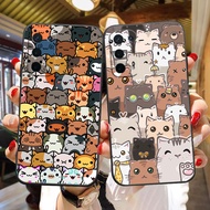 Creative Cartoon Cats Soft Black Silicon TPU Cell Phone Case For OPPO R17 R15 R11 R9 R7 K1 F11 F9 F7 F5 A9 A7 A79 A75 A73 Realme RENO 3 2 6.4 U1 M B S X Z Pro Plus Youth 5G