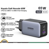 UGREEN GAN 65w USB Type C FAST Charging Charger Head Nexode PD Fast Charging Charger Head/ 65W 10335