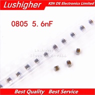 100pcs 0805 5.6nf 5600pf 562K 100V X7R 10% SMD Ceramic Capacitor MLCC