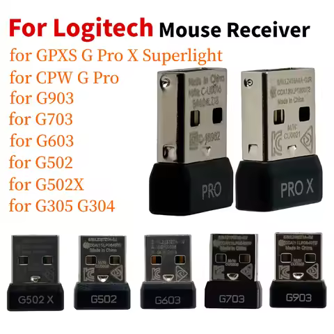 Wireless Mouse Receiver Adapter USB Dongle Adapter for Logitech CPW G Pro/GPXS G Pro X G502 G502X G9