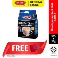 MEET U Rock Salt Himalayasan Coffee |  Kopi Segera Pracampur Garam Batu Himalayasan (50's x 16g) HAL
