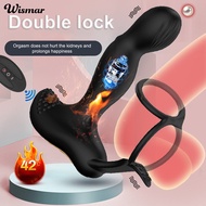 [WS]Anal Vibrator Seven-frequency Vibration Heating Wireless Remote Control Vibrating Male Prostate Massager for Couples