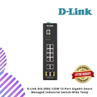 D-Link DIS-200G-12SW 12-Port Gigabit Smart Managed Industrial Switch-Wide Temp