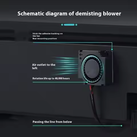 【U】For Xiaomi Mijia Smart Aquarium Fan DC 5V 0.35A Fish Tank Demisting Fan Accessories