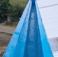 Talang Air bahan Fiberglass Galang Fiber untuk Rumah Pabrik lebih awet