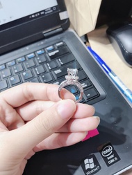 [ Nhẫn Nữ Đính Đá Cao Cấp Chất Liệu Bên Trong Lõi Bạc Thái Vĩnh Viễn Không Đen ]- N2107120 - Dùng Đi