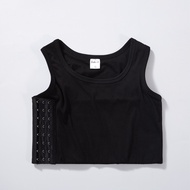 S-6XL ngực blinder thoáng khí đầy đủ băng siêu chặt chẽ khóa bên áo bó ngực