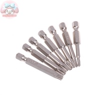 YANGWEN 7 Pcs S2 Magnetic Star Screw Driver 5 Point Screwdriver Bits 50mm 1/4" Hex Shank T10 T15 T20