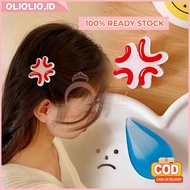 Korean Hair Clips for Adult Women Cute Emoticon Characters Decoration Accessories Korean Hair Clips 