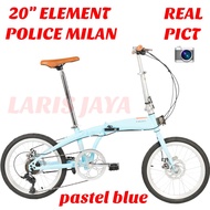 ELEMENT POLICE MILAN 20 INCH  NEW Sepeda lipat ukuran 20 inch  sepeda lipat fastron F-2303 20 inch HARGA TERBAIK 100% BARU BNIB DAN ORIGINAL SNI