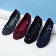 Rumahkaki - Sepatu Flat Ballet Wanita Untuk Kuliah Kerja Kantor Bahan Kain Canvas Model Casual Tali 