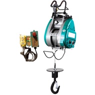 Upgraded double hole electric hoist 180-500KG suspended wire rope portable hoist 220V crane Electric
