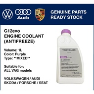 READYSTOCK VAG G12evo Engine Coolant 1L Antifreeze Mixed Audi Volkswagen Porsche G12E050A2 G013A8JM1